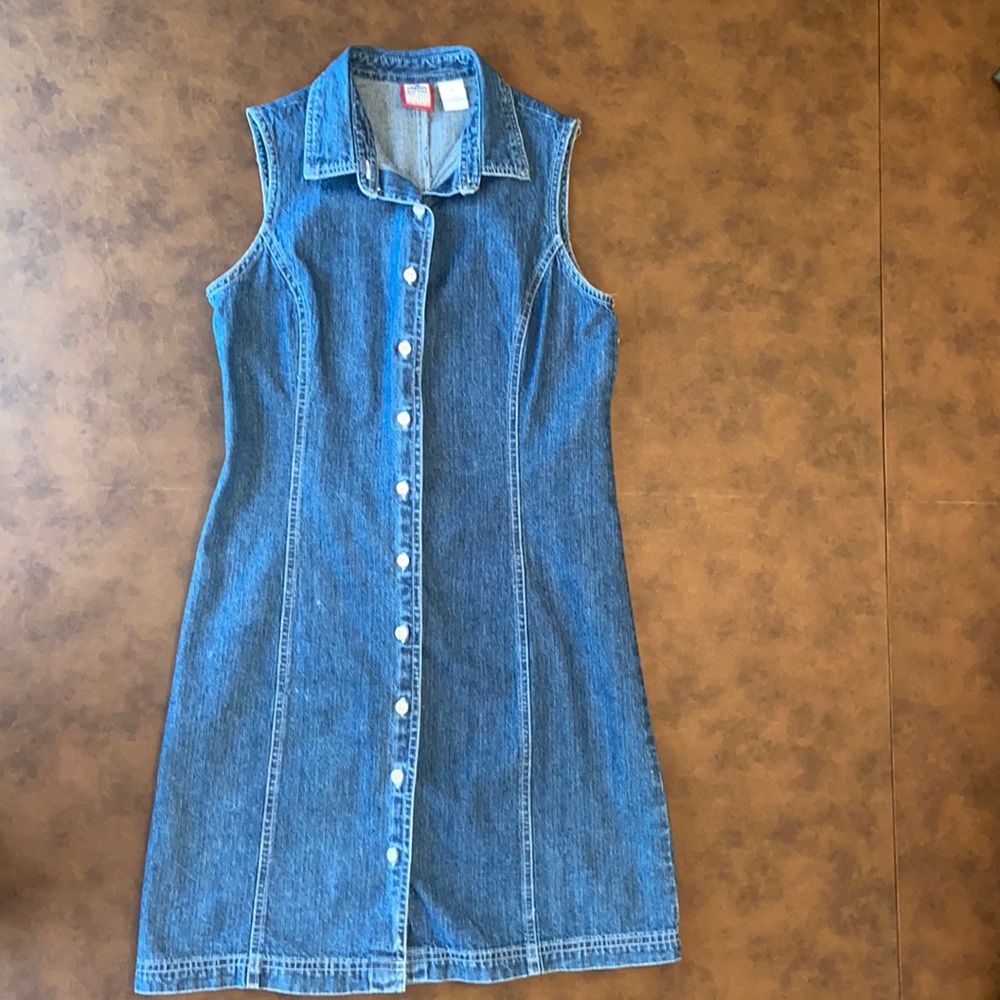 Vintage Sleeveless Jeans Dress - Picture 2 of 15